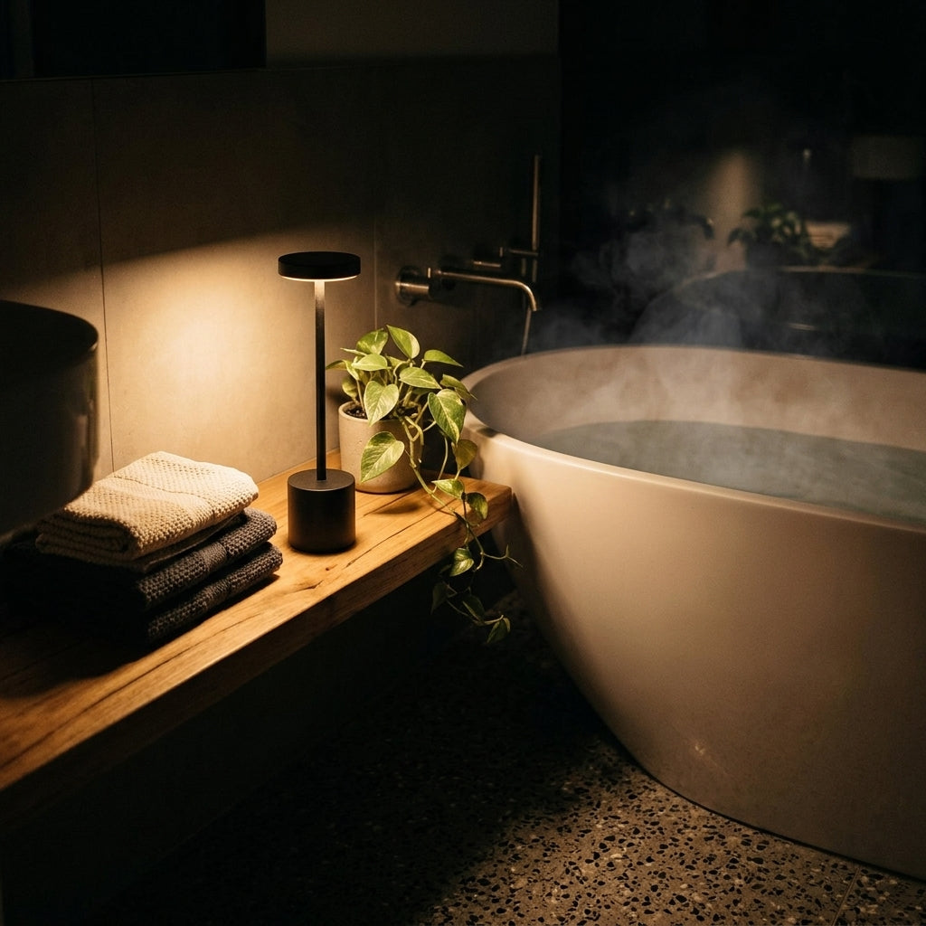 Cordless Table Lamp – bathroom bath