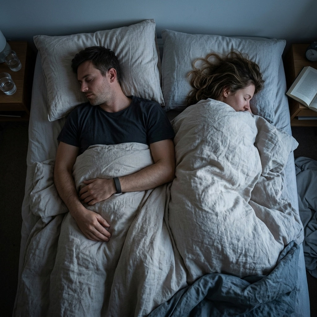 Silent Vibration Alarm - couple bed