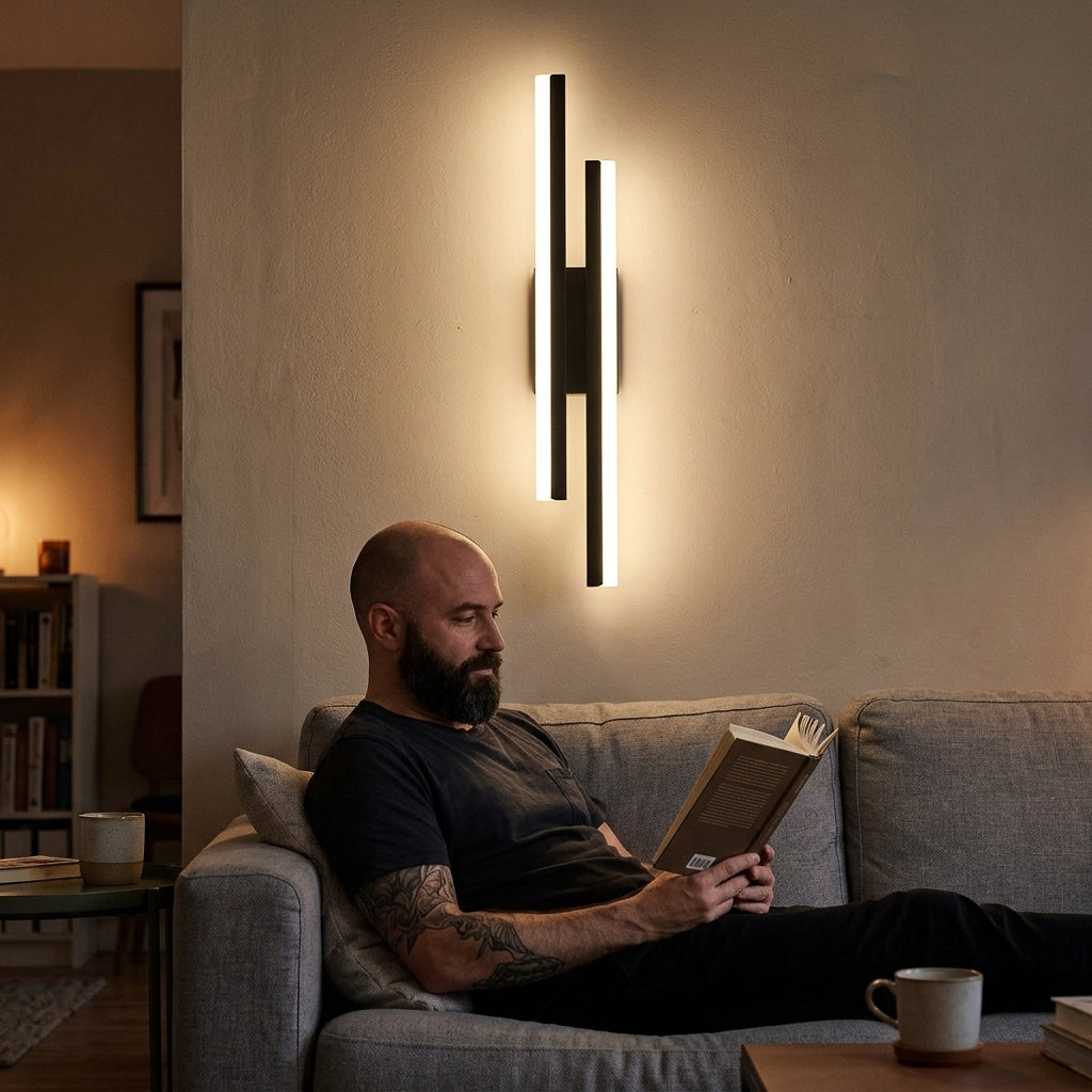 Double Line Wall Lamp – sofa reader