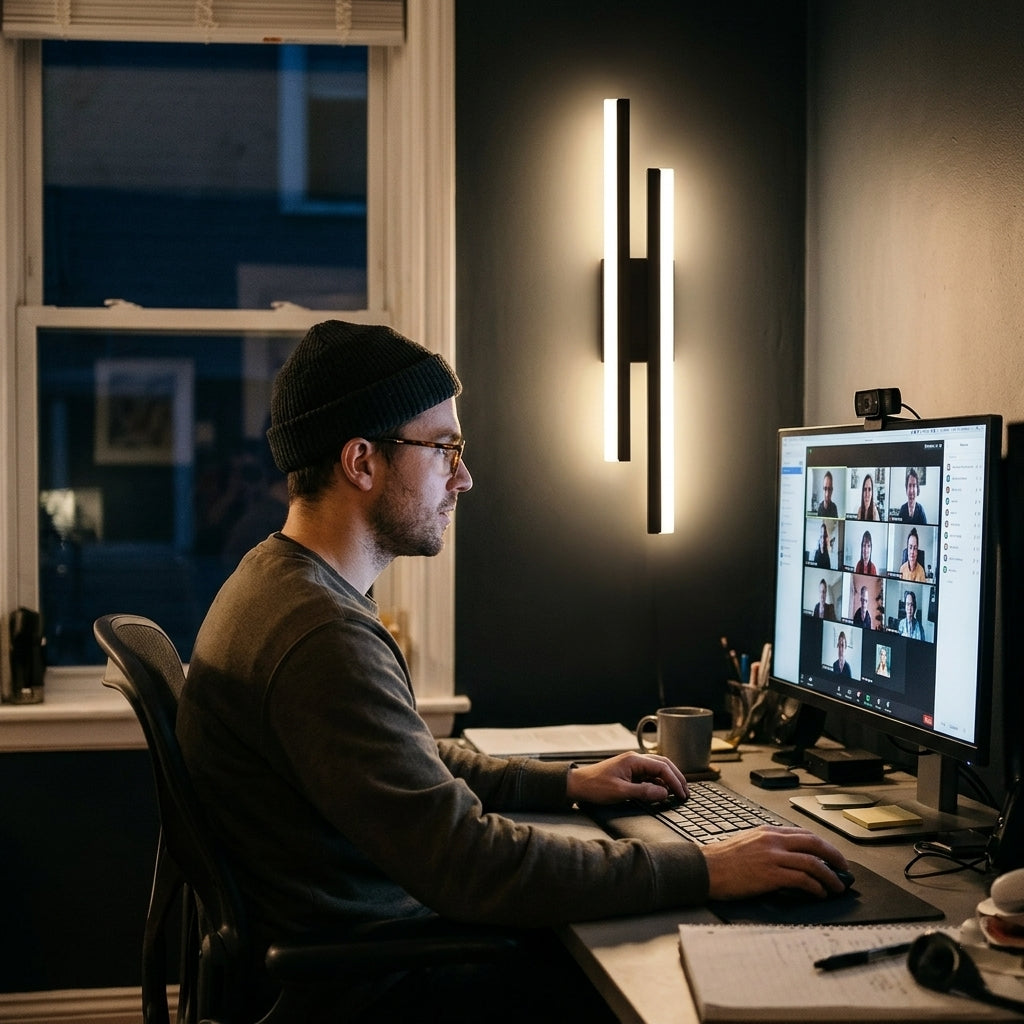 Double Line Wall Lamp – home office bias