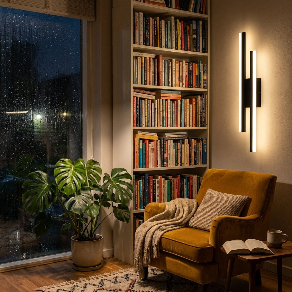 Double Line Wall Lamp – reading corner