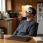 Heated Eye Massager - kitchen table break