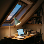 Wooden Desk Lamp - attic desk