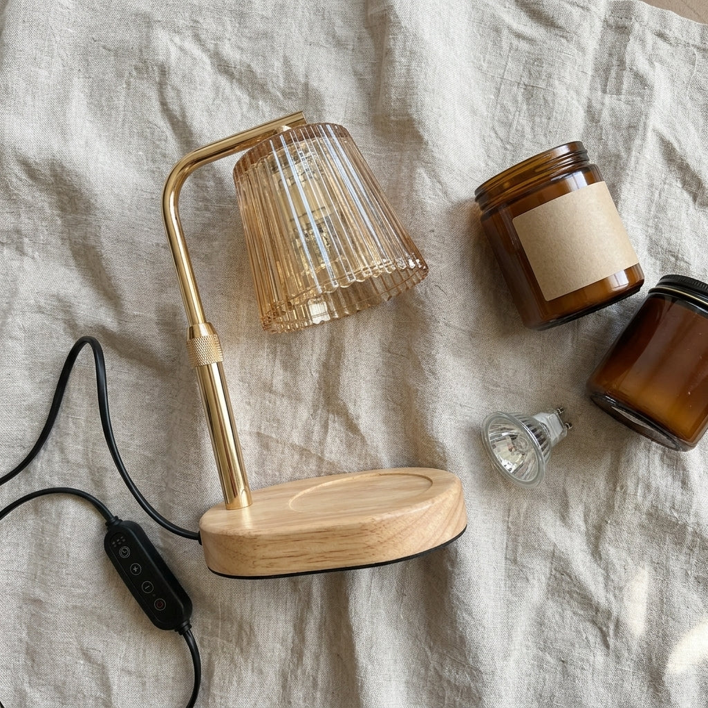Candle Warmer Lamp – flat lay