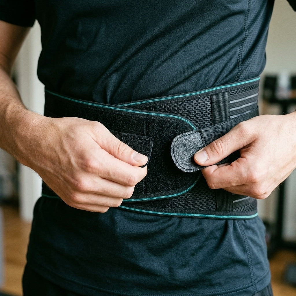 Back Support Belt - velcro detail