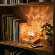 Ocean Wave Projector – bookshelf orange