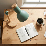Wooden Desk Lamp - top desk