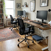 Ergonomic Footrest - two desks