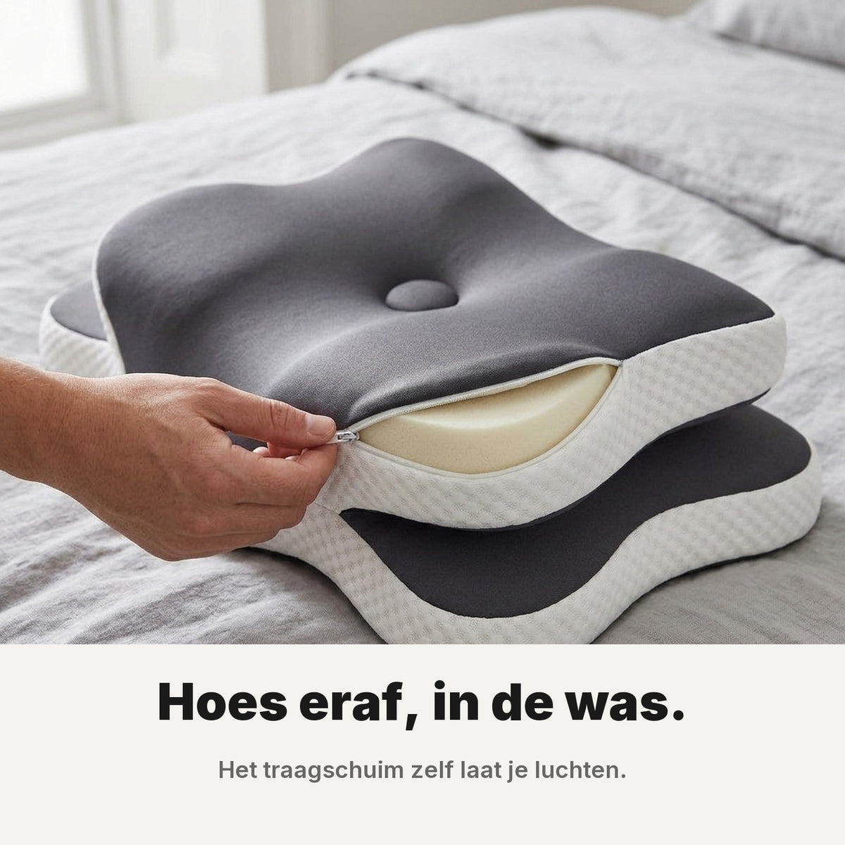 De hoes gaat eraf en in de was