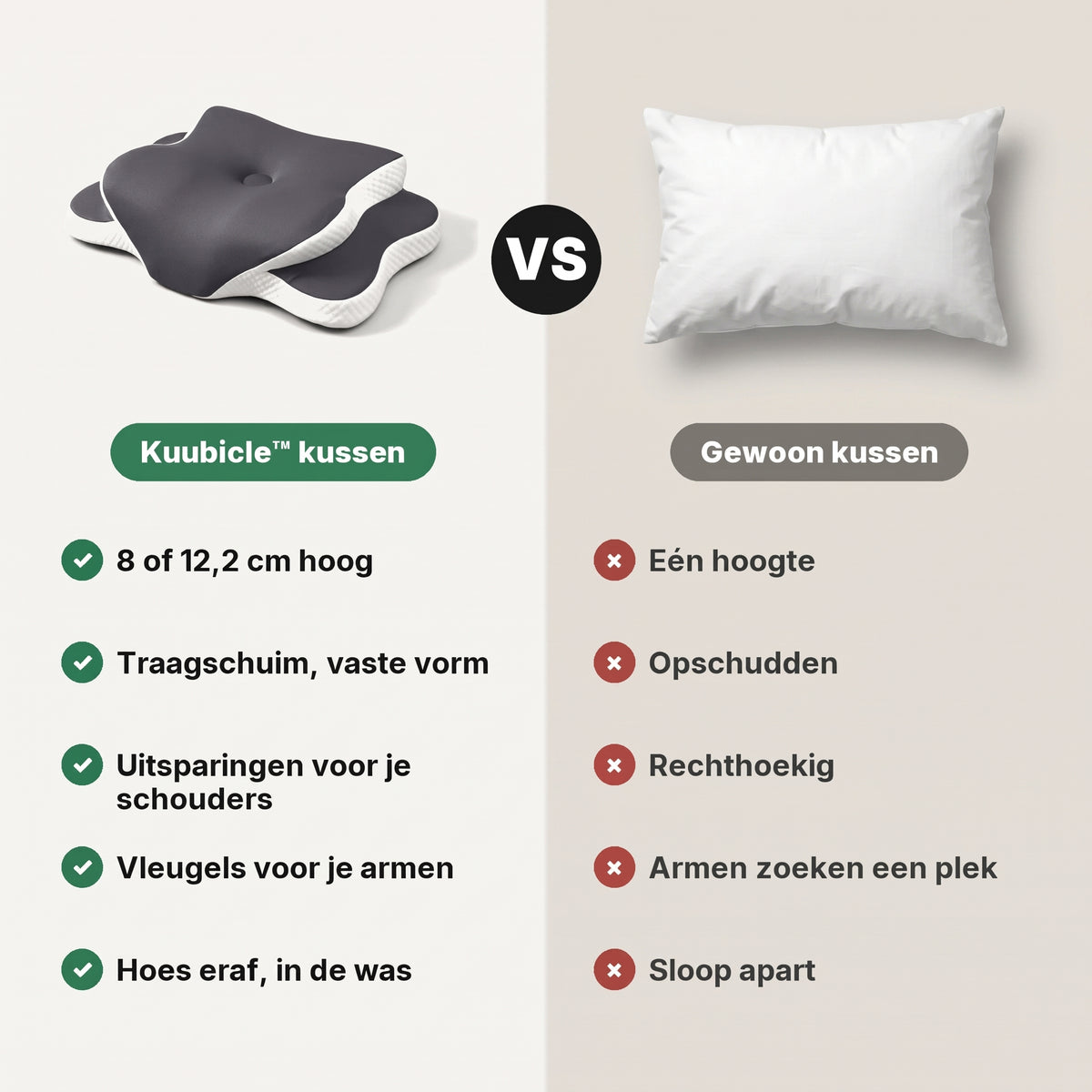 Kuubicle™ Ergonomic Pillow