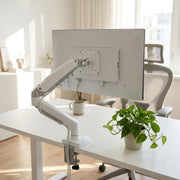 Gas Spring Monitor Arm - white arm lifestyle