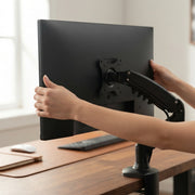 Gas Spring Monitor Arm - adjusting monitor