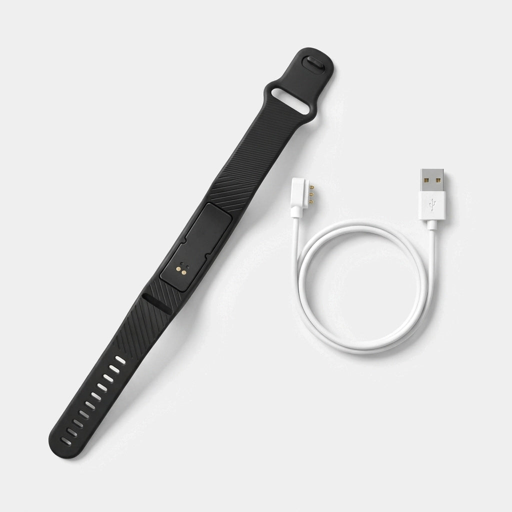 Silent Vibration Alarm - packshot open with charger