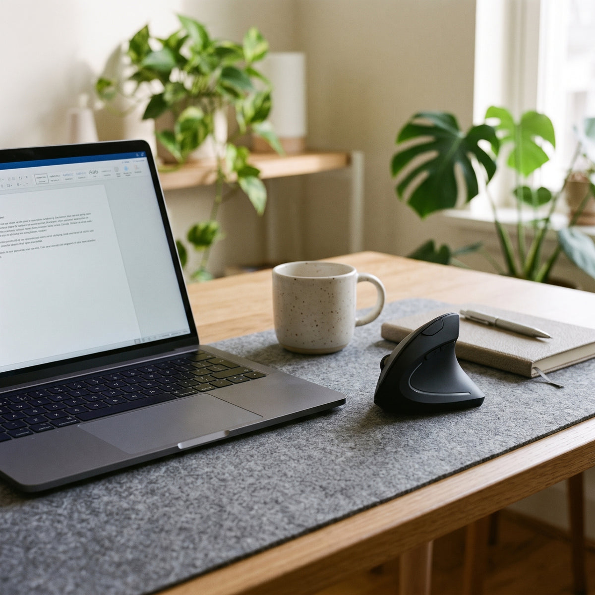 Vertical Ergonomic Mouse - lifestyle desk